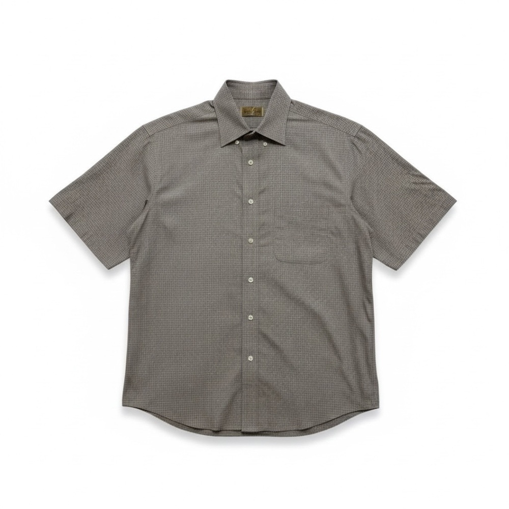 Roundtree & Yorke Gray Button Up Shirt